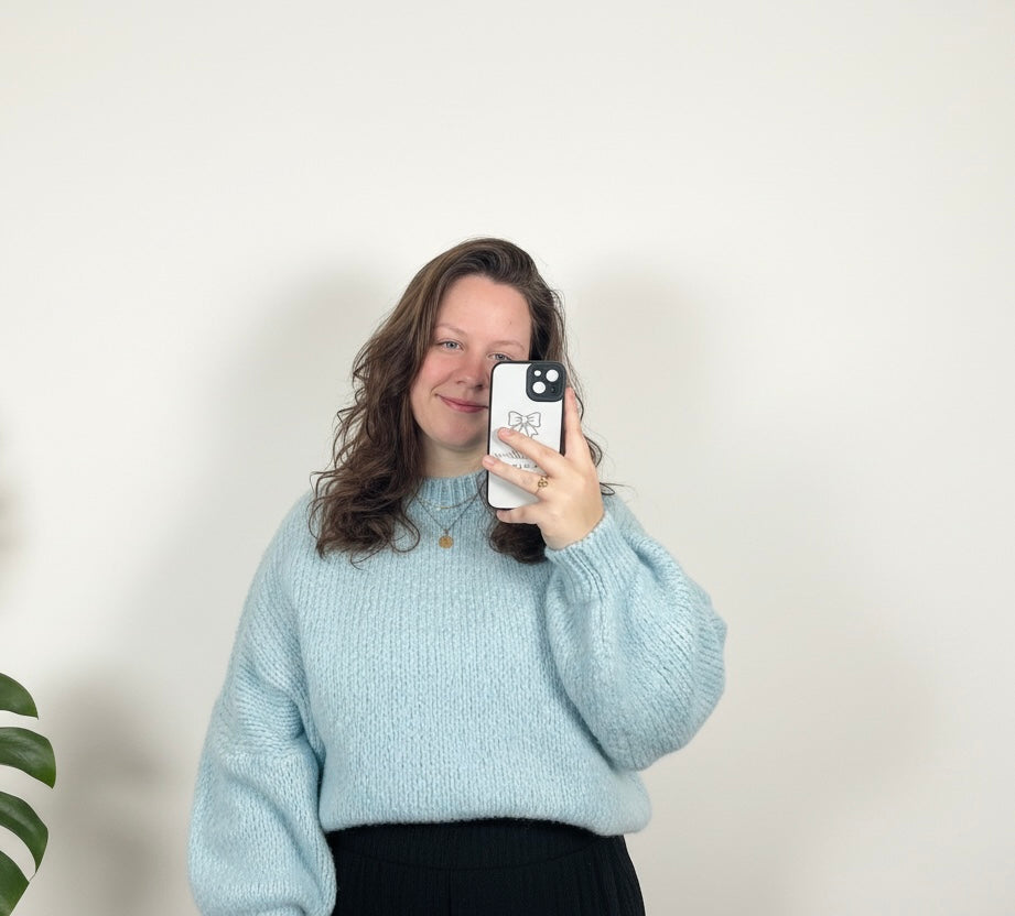 Marie sweater Baby blauw
