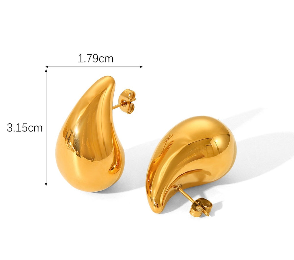 Statement Gouden oorbellen Druppel | Jewellery by Marie