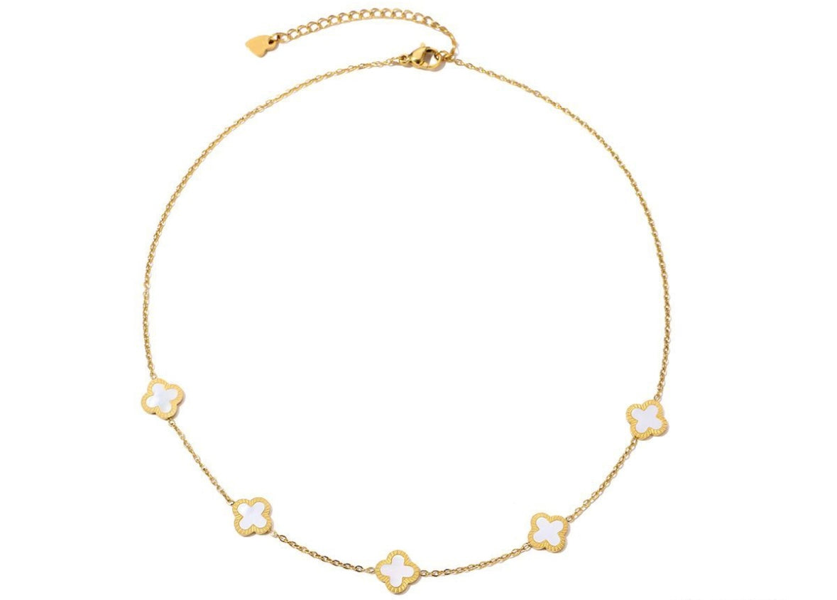Minimalistische Gouden Ketting Klaver | Jewellery by Marie