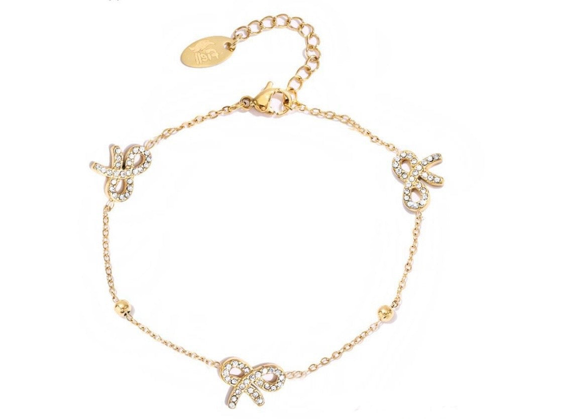 Minimalistische Gouden Armband Diamant Strik | Jewellery by Marie
