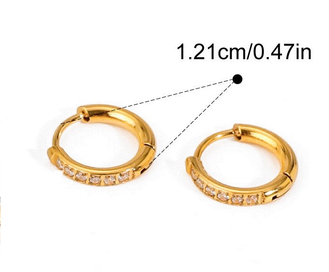 Minimalistische Gouden Oorbellen Subtiele Oorring Diamanten | Jewellery by Marie