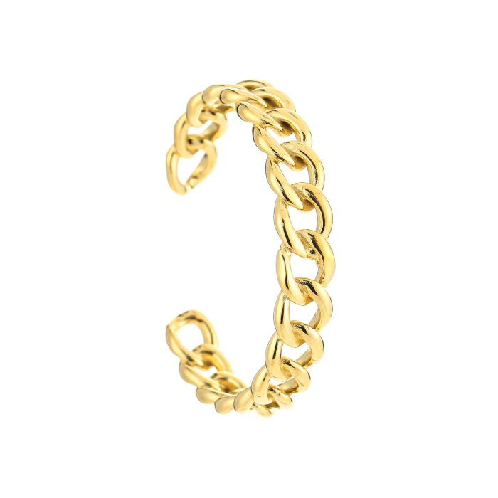 Gouden bangle Schakels | Jewellery by Marie gouden bangle met schakels