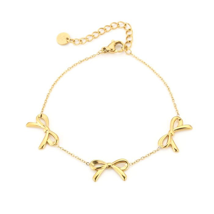 Minimalistische Gouden armband Strikjes| Jewellery by Marie