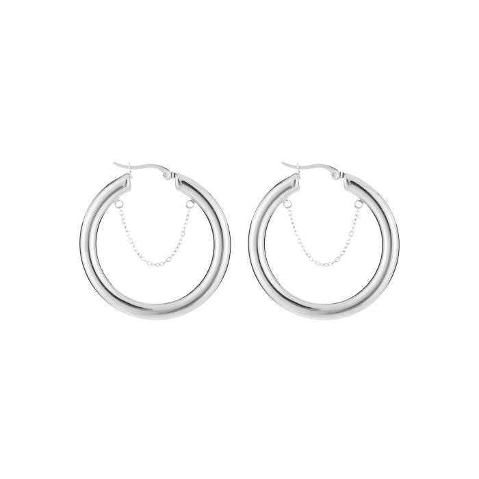 Hoops with chain