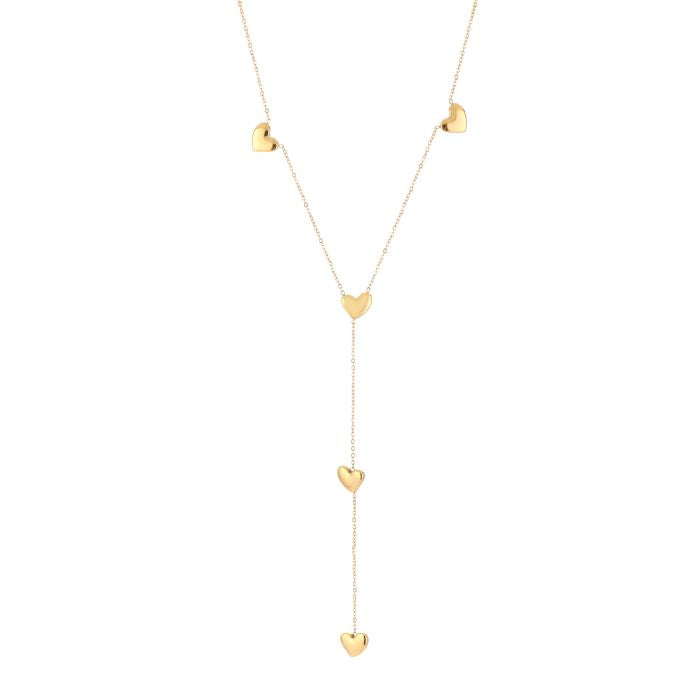 Minimalistische Gouden Ketting Y Hart | Jewellery by Marie