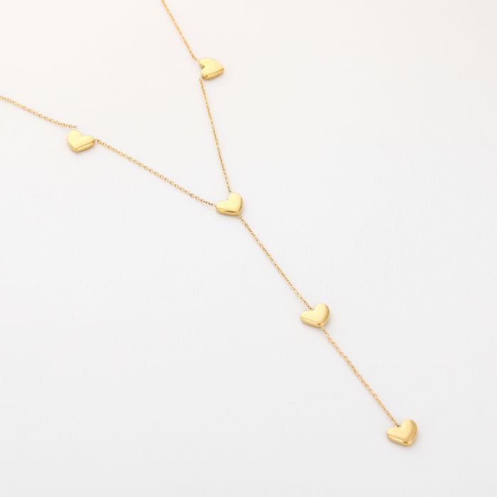 Minimalistische Gouden Ketting Y Hart | Jewellery by Marie