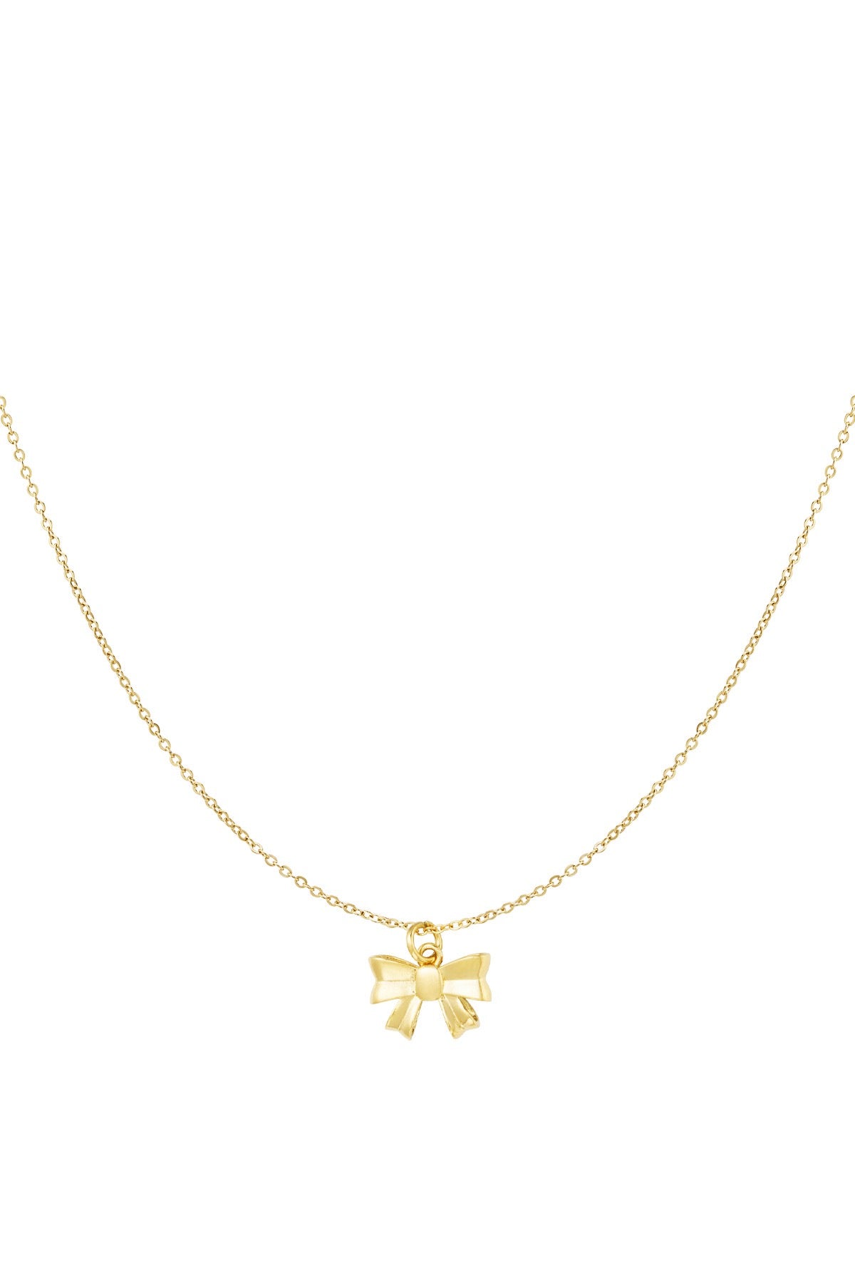 Minimalistische Gouden Ketting Strik | Jewellery by Marie