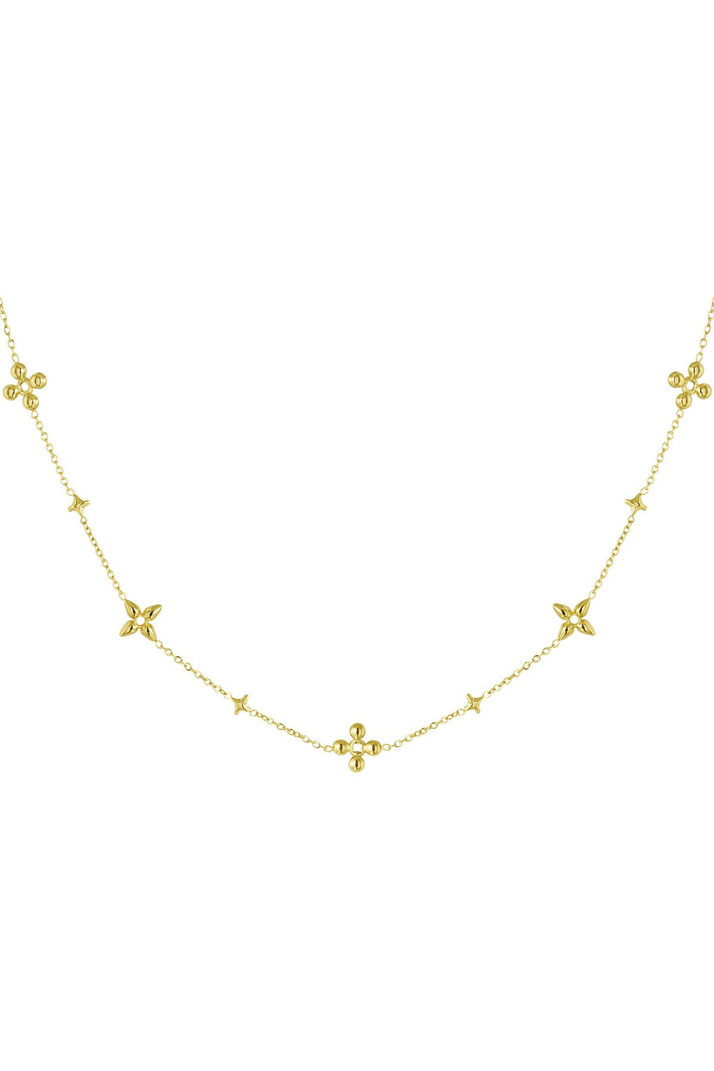 Minimalistische Gouden Ketting Flower | Jewellery by Marie