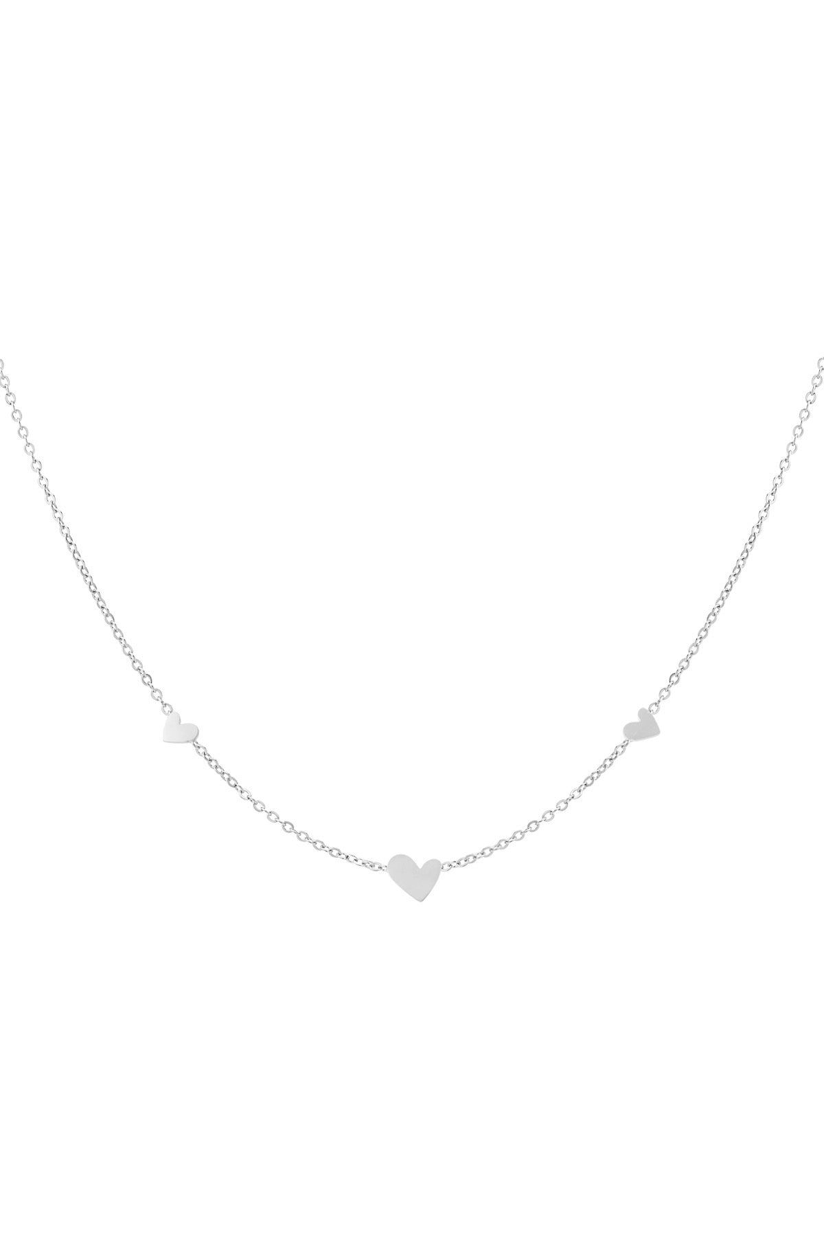 Minimalistische Zilveren Ketting Klassieke Hartjes | Jewellery by Marie