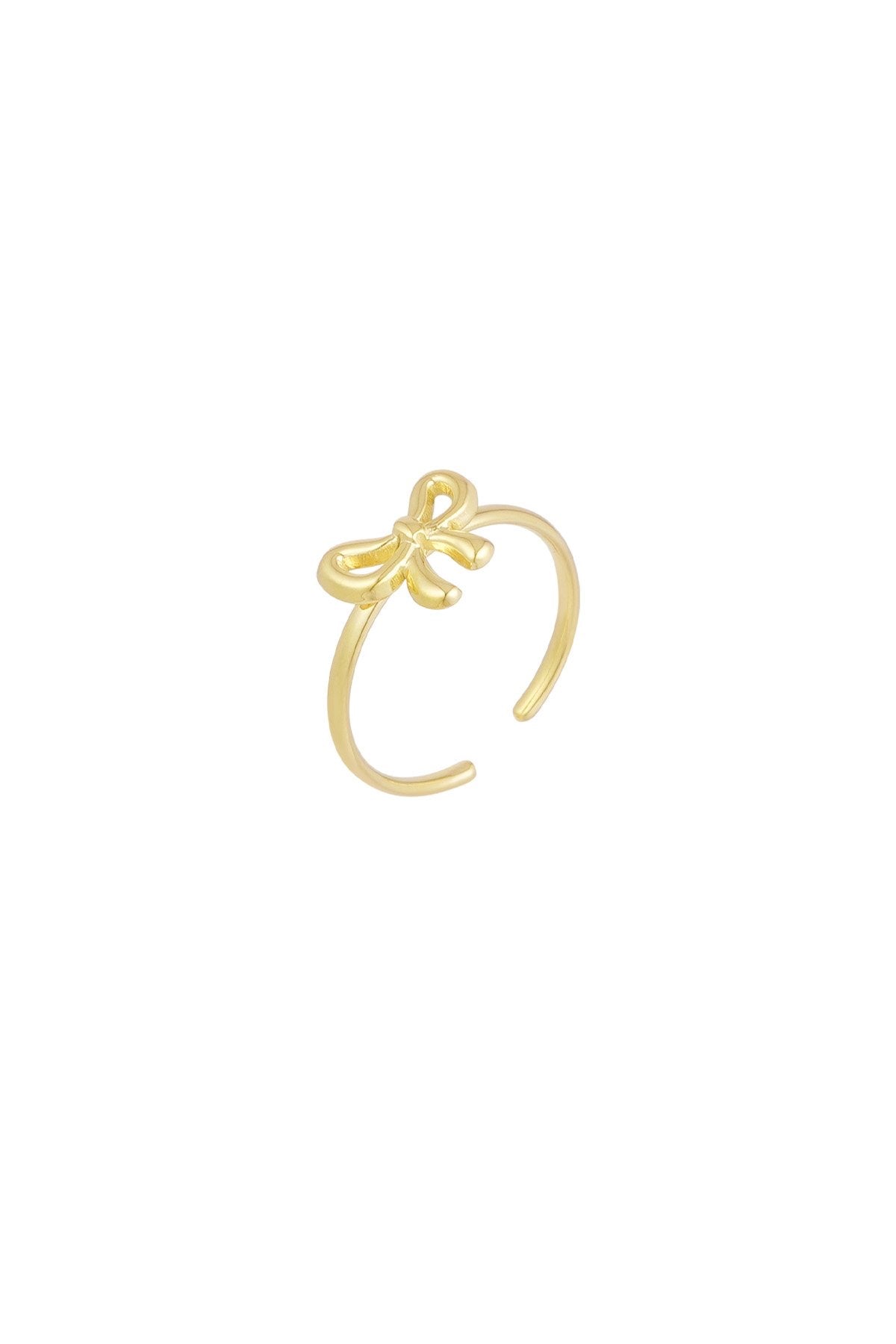 Minimalistische Gouden Ring Bow | Jewellery by Marie