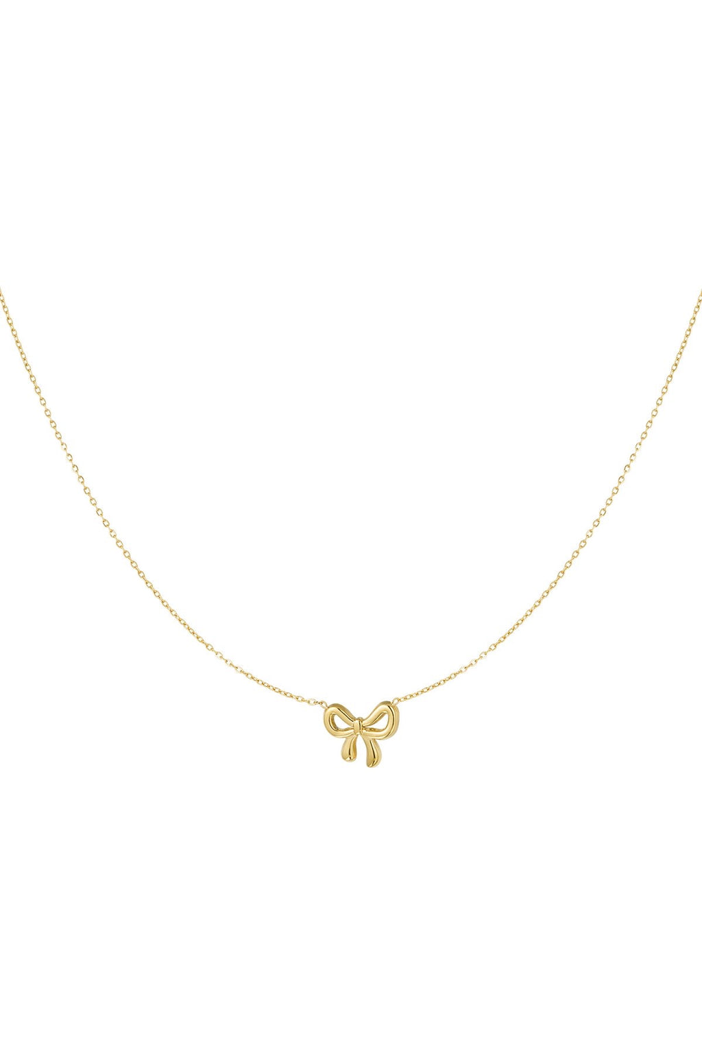 Minimalistische Gouden-Zilveren Ketting Strik | Jewellery by Marie