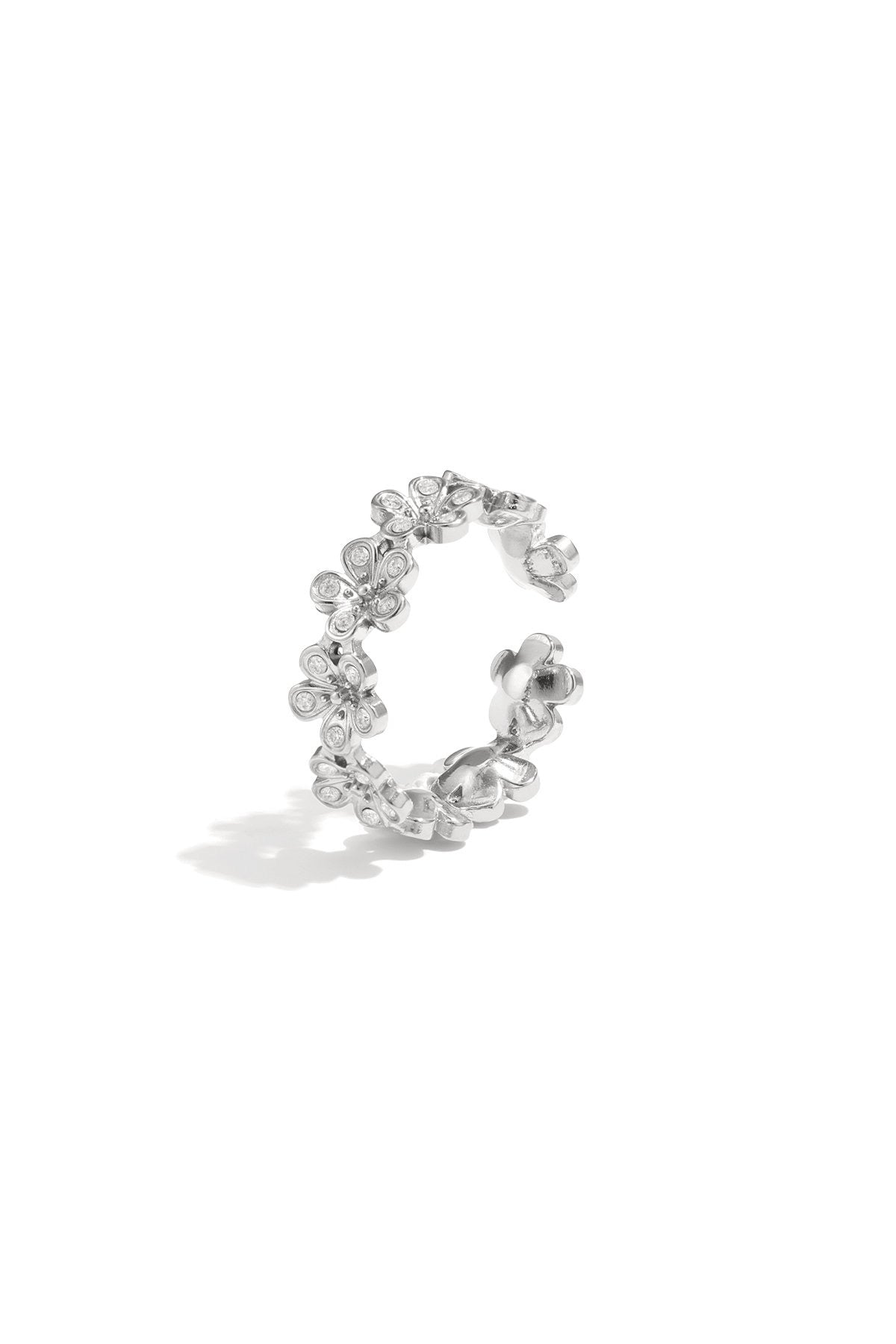 Minimalistische Gouden-Zilveren ring Shiny Flower | Jewellery by Marie