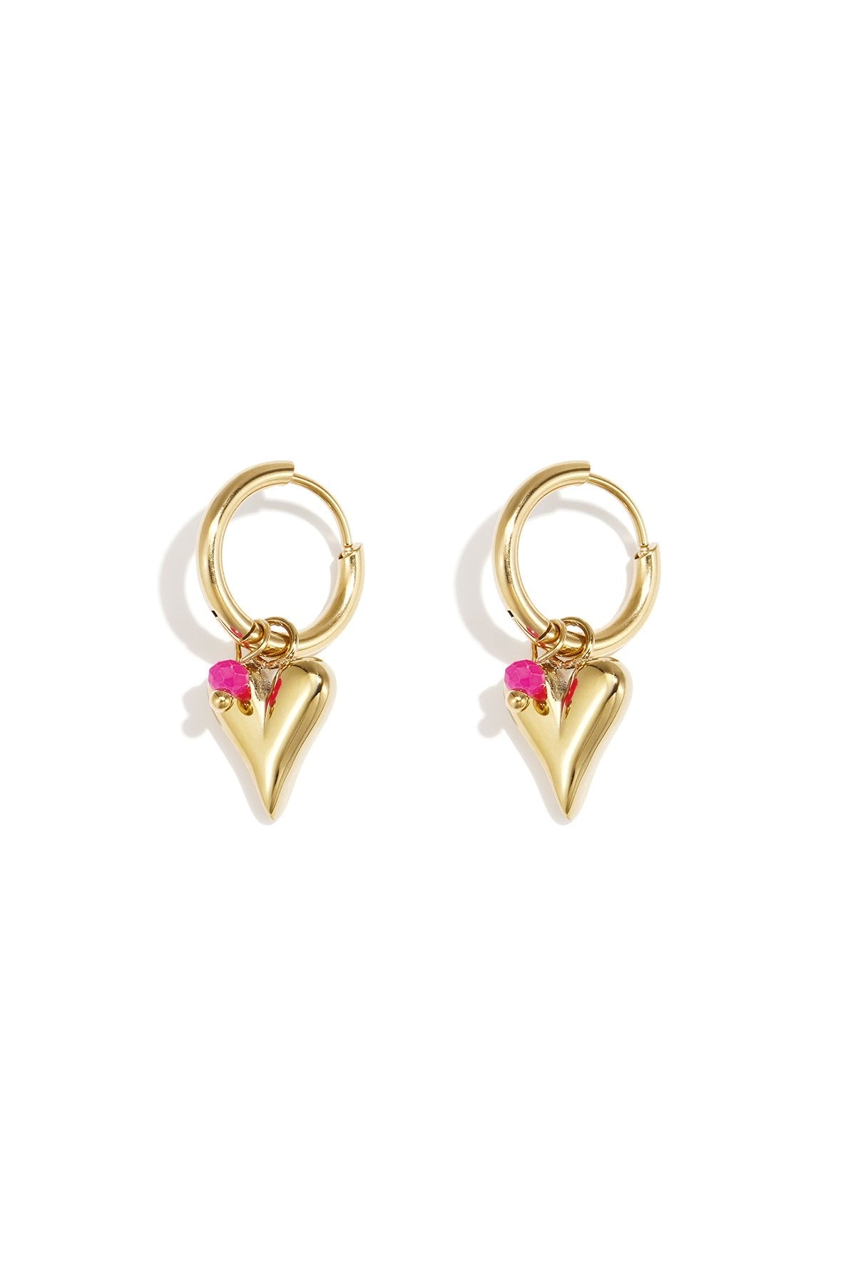 Gouden oorbellen Heart summer | Jewellery by Marie