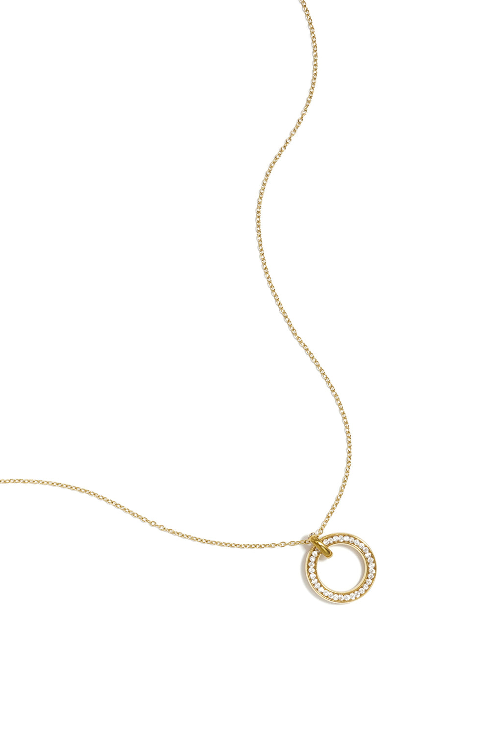 Minimalistische gouden ketting Round Cirkel