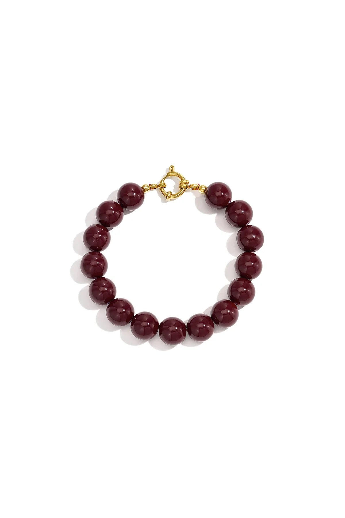 Kralen armband Bordeaux