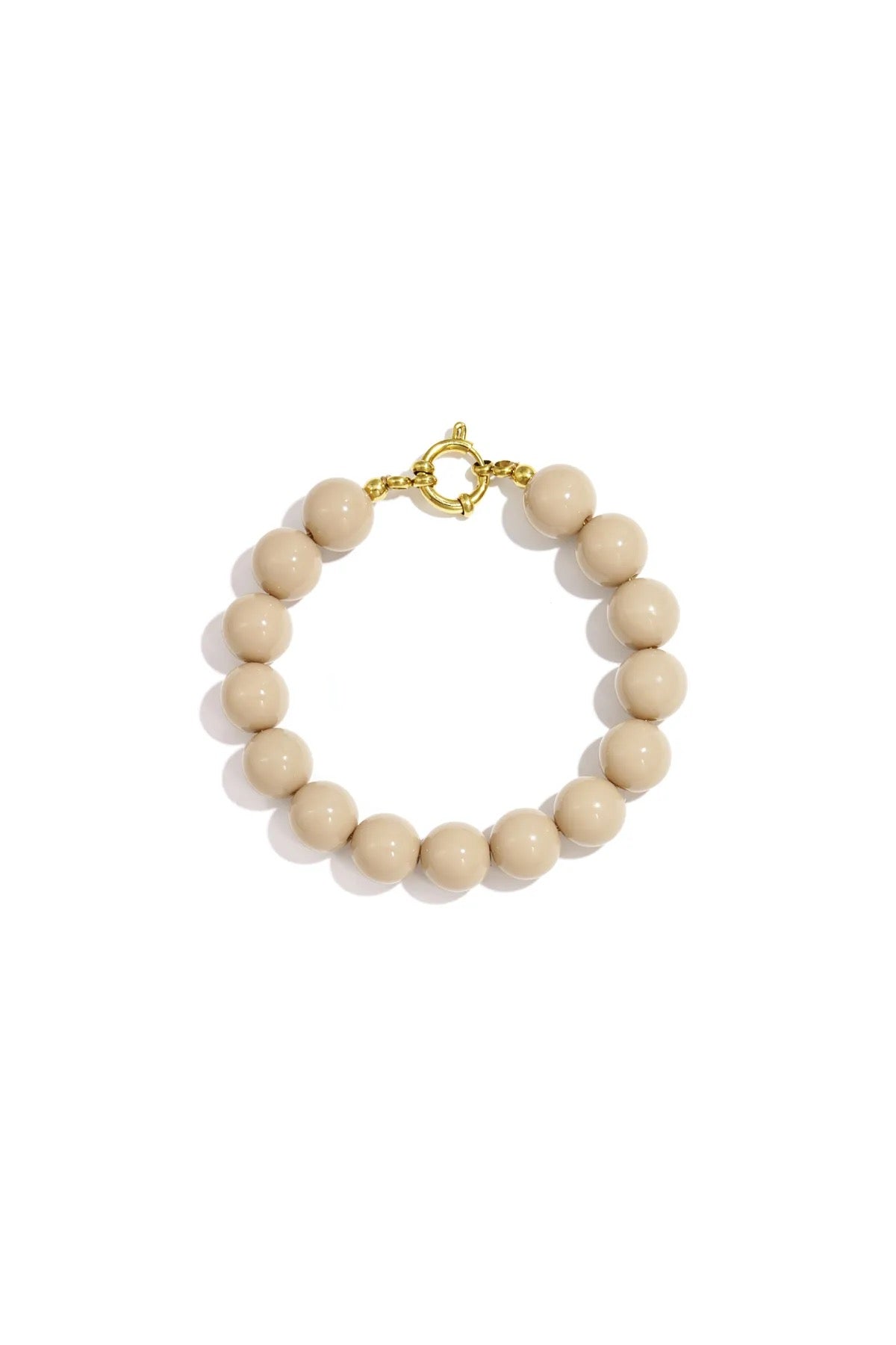 Kralen armband Taupe