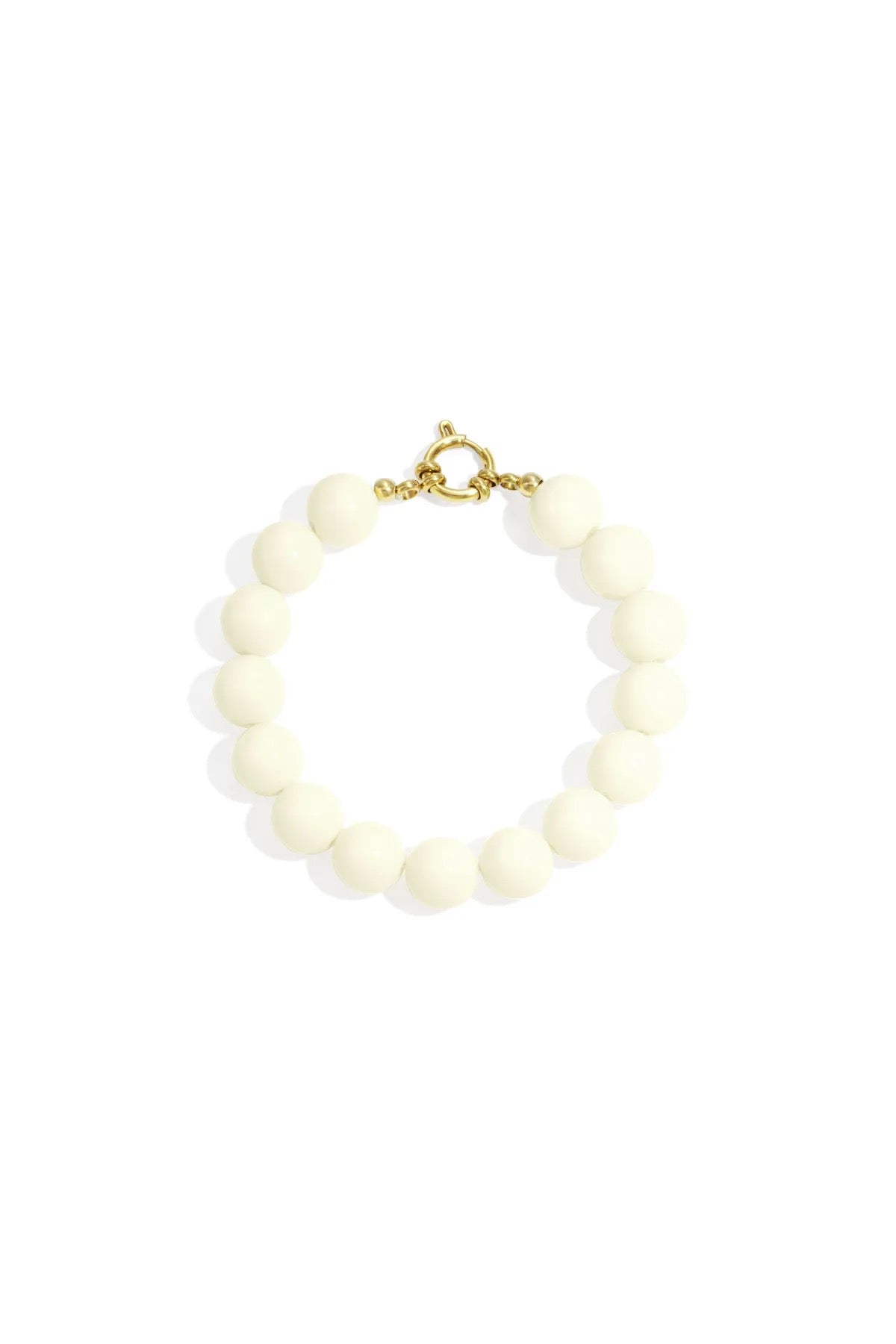 Kralen armband Crème