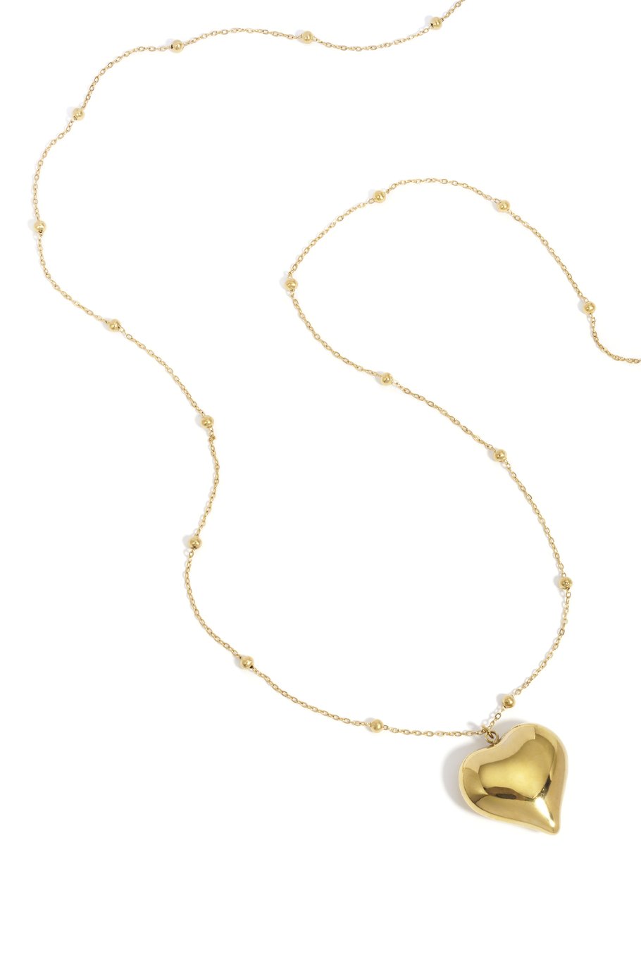 Minimalistische Gouden Ketting Lange Hart | Jewellery by Marie