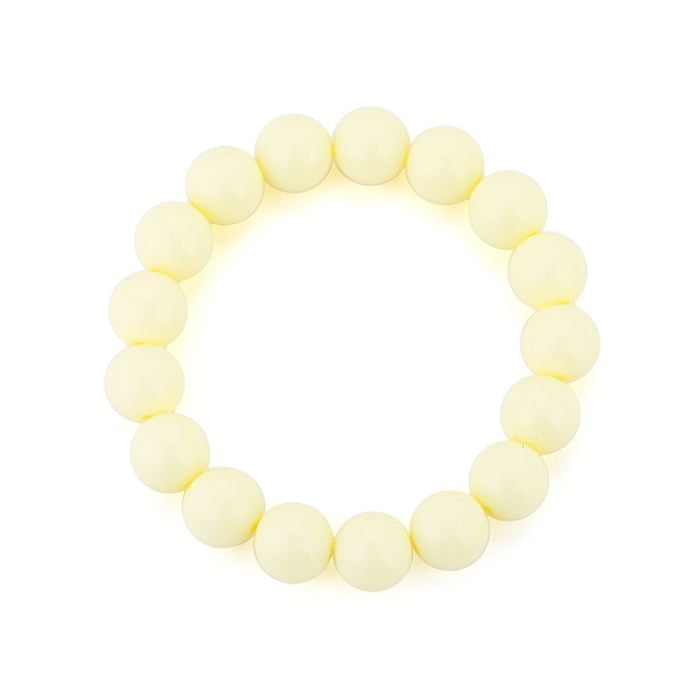 Marive bubbel armband creme bubbel armband met elastiek