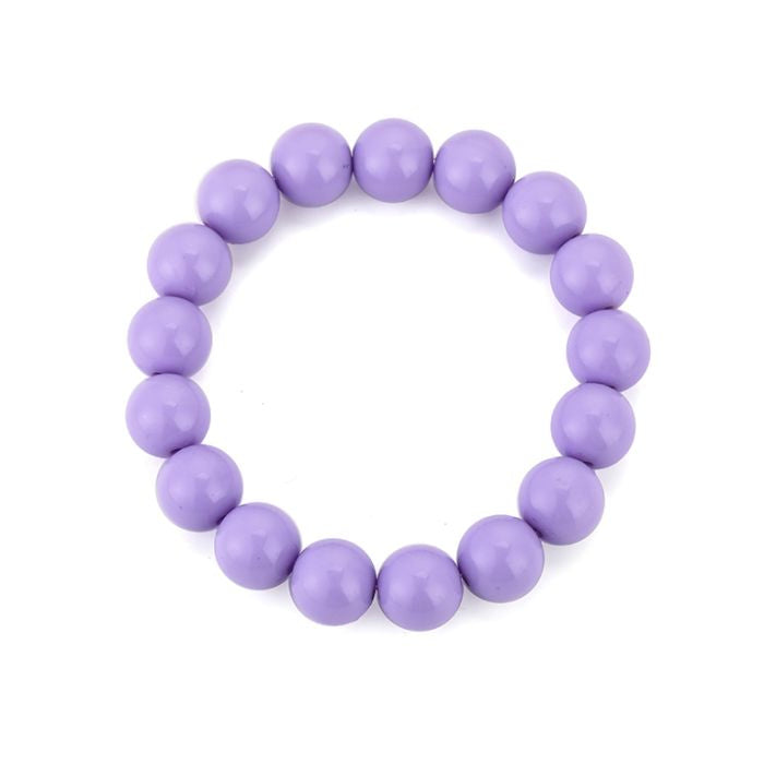 Marive bubbel armband lila. bubbel armband met elastiek