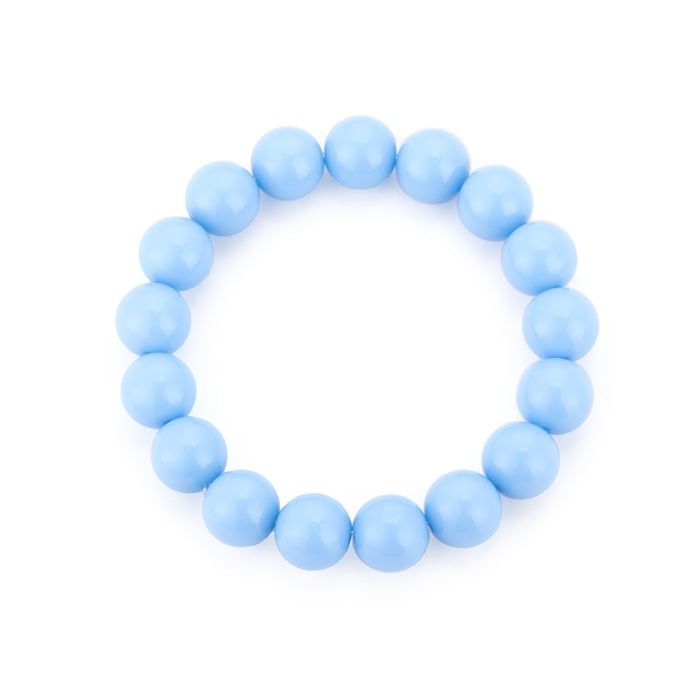 Marive bubbel armband babyblauw elastiesche bubbel armband