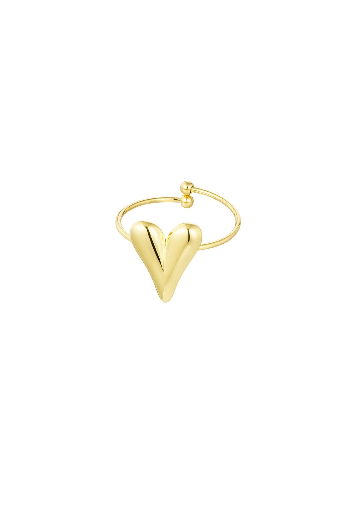 Minimalistische Gouden Ring Big Heart | Jewellery by Marie