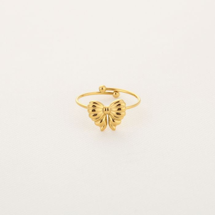 Minimalistische Gouden Ring Strikjes | Jewellery by Marie