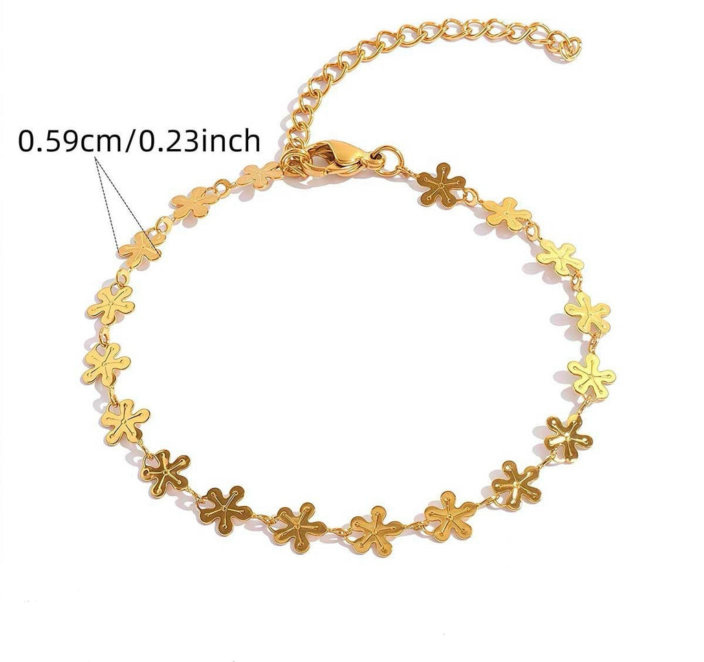 Minimalistische Gouden armband Flower | Jewellery by Marie Gouden armband met Bloemen