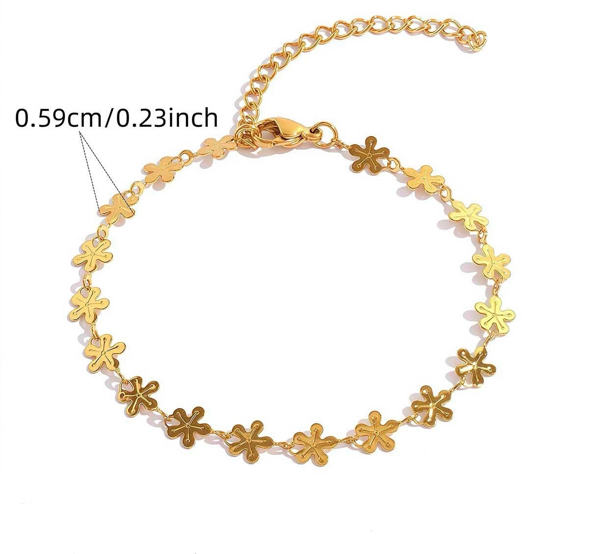 Minimalistische Gouden armband Flower | Jewellery by Marie Gouden armband met Bloemen
