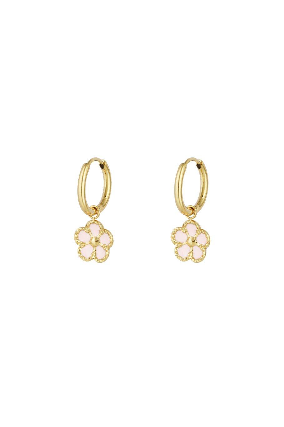 Minimalistische Gouden Oorbellen Bloemen Hangers | Jewellery by Marie