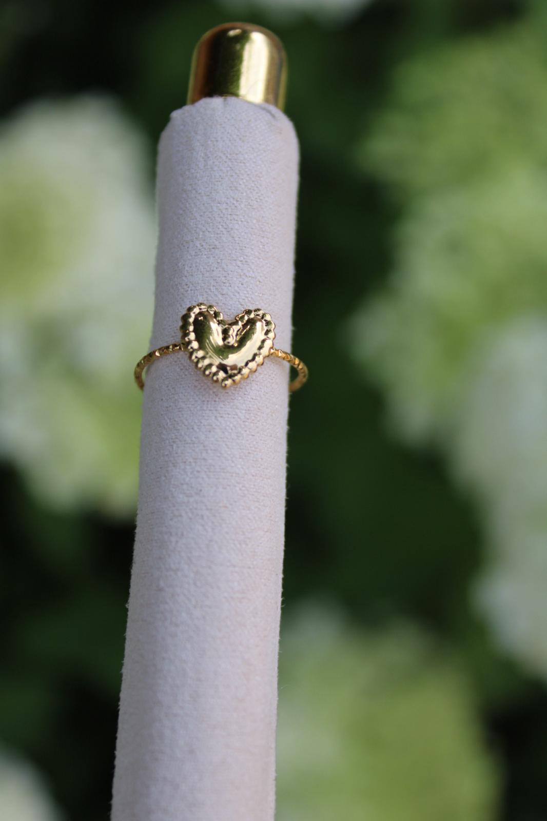 Bubble hart ring
