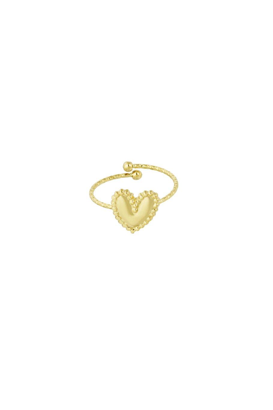 Bubble hart ring