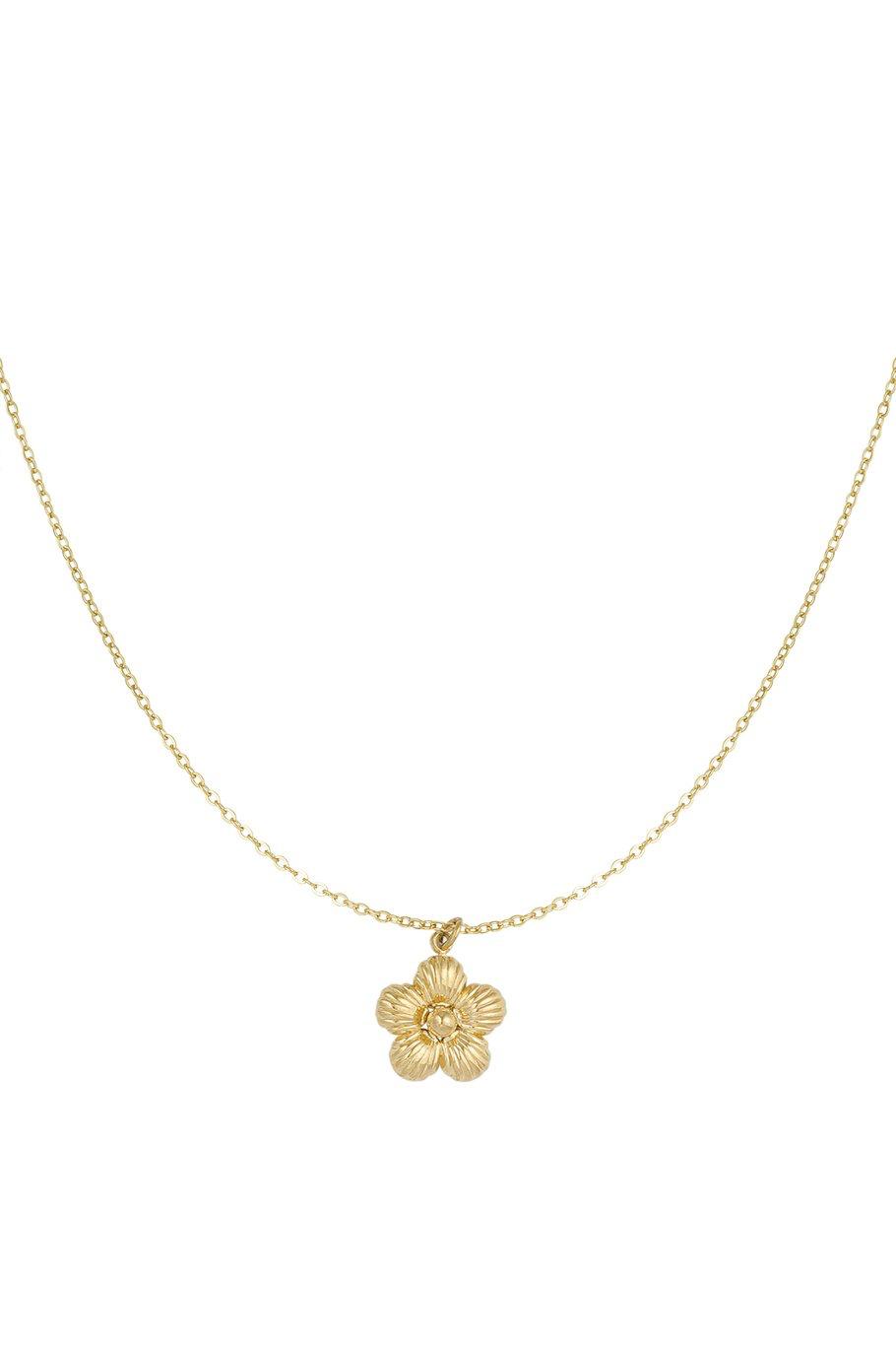 Minimalistische Gouden Ketting Flower | Jewellery by Marie