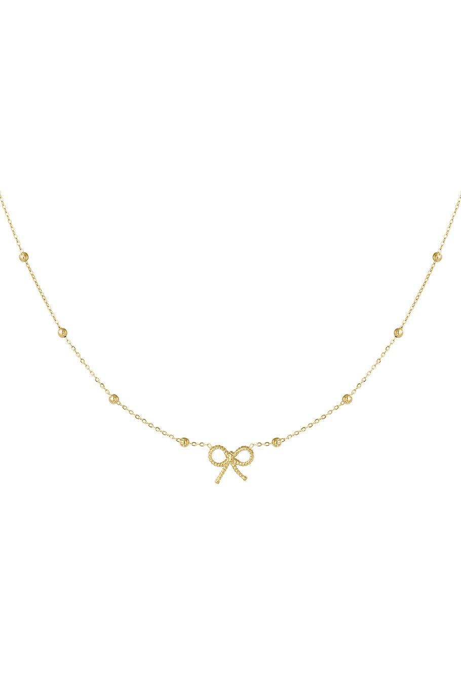 Minimalistische Gouden Ketting Strikjes | Jewellery by Marie