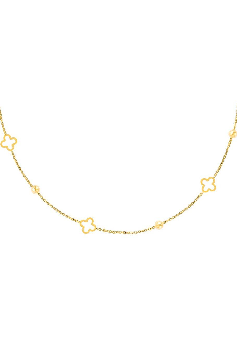 Minimalistische Gouden Ketting Open Klavers | Jewellery by Marie