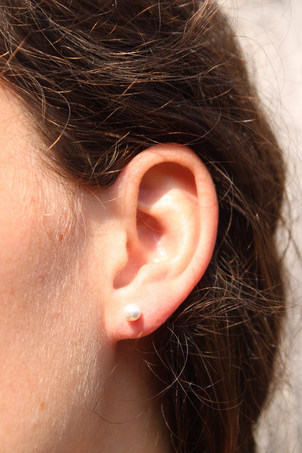 Minimalistische Gouden Oorbellen Kleine Parel Studs | Jewellery by Marie
