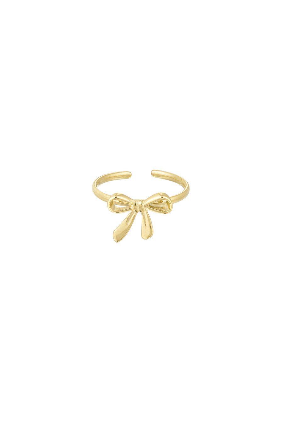Minimalistische Gouden Ring Strikjes | Jewellery by Marie